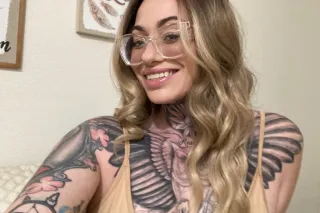 ❤‍🔥 Tattooed 💕 Blue Eyed Beauty 🌺 100% real photo 9