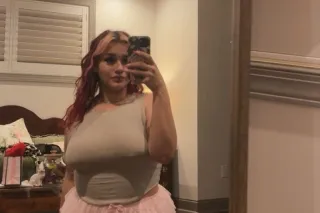 Thick Curvy Redhead W Tanlines & Pierced Nipples photo 2