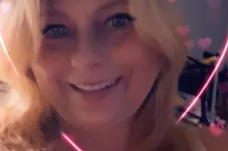 Large busty Blonde with sexy eyes photo 6