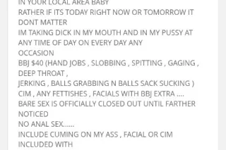 NO MORE 40 BBJ , I DONT DO DEALINGS OUTSIDE PLEASE DO NOT PULL UP ON ME OUTSIDE ANYONE PULL UP ON ME OUTSIDE WILL BE REJECTED I DO INCALL ONLY NO MORE 40 BBJ AT ALL !!! BBJ PRICES R NOW 60$ INCALL READY photo 3