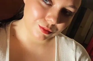 bbw blue eyes white girl downtown flushing photo 3